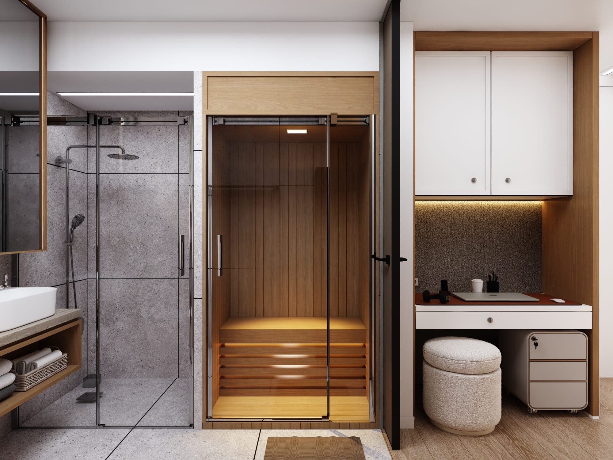 Bonsai One Bedroom — Light style, Bathroom