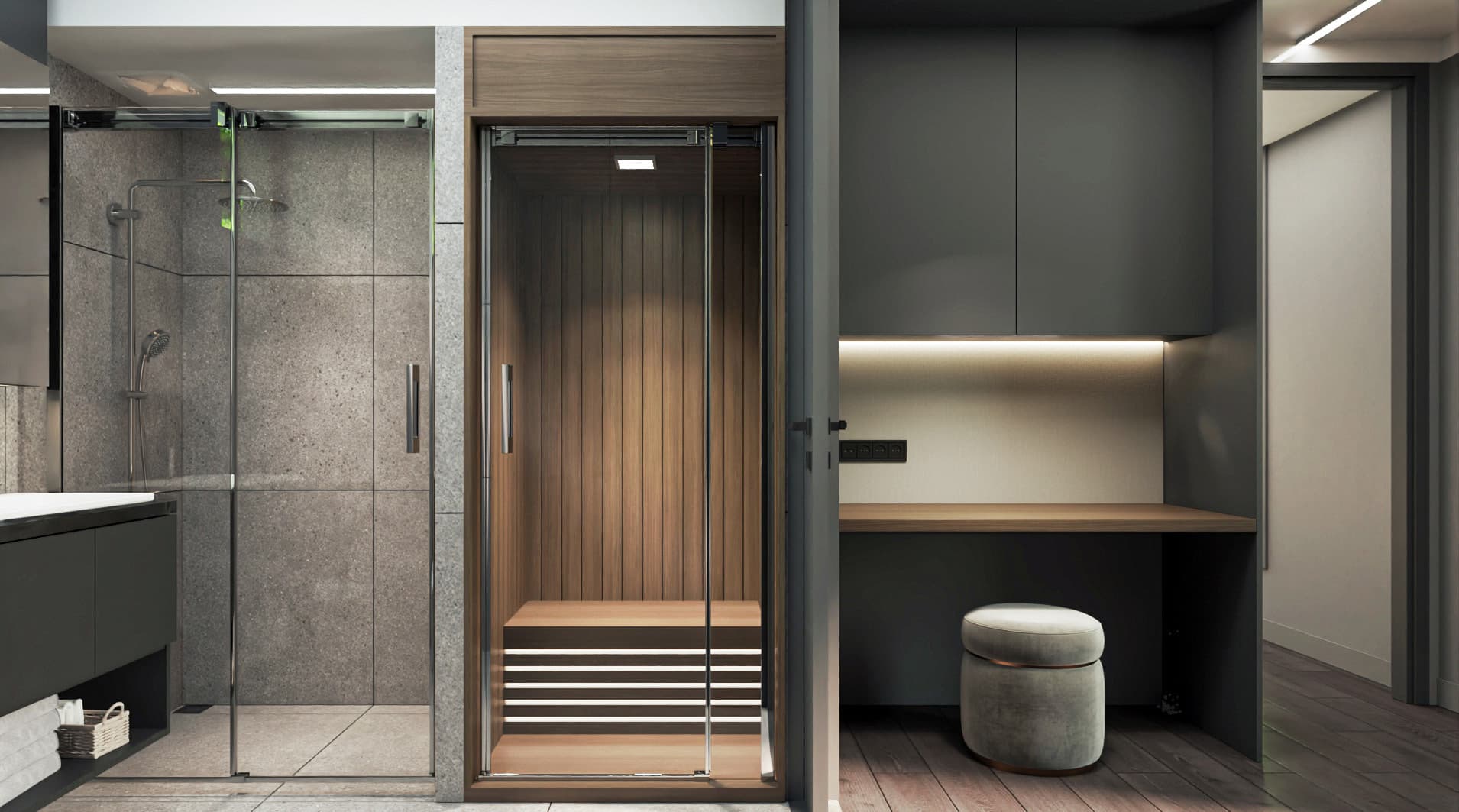 Bonsai One Bedroom — Night style, Bathroom