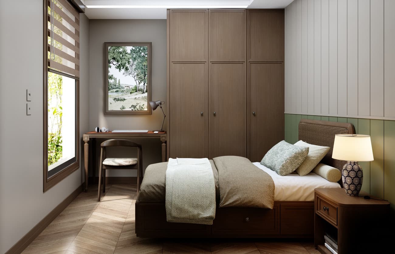 Bonsai 2BR indochine style Bedroom 2