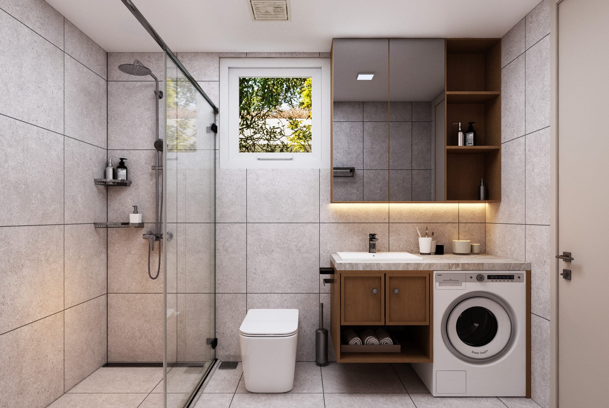 Bonsai 2BR light style Bathroom