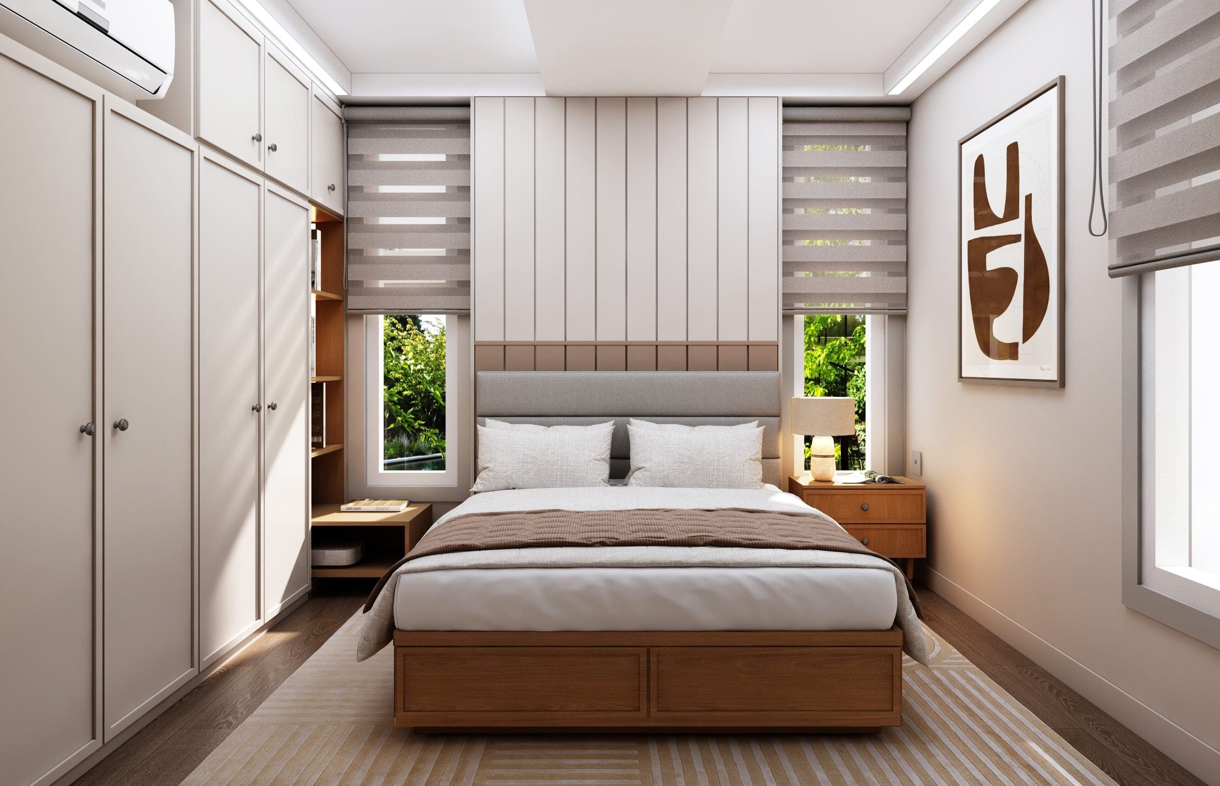 Bonsai 2BR light style Bedroom 1