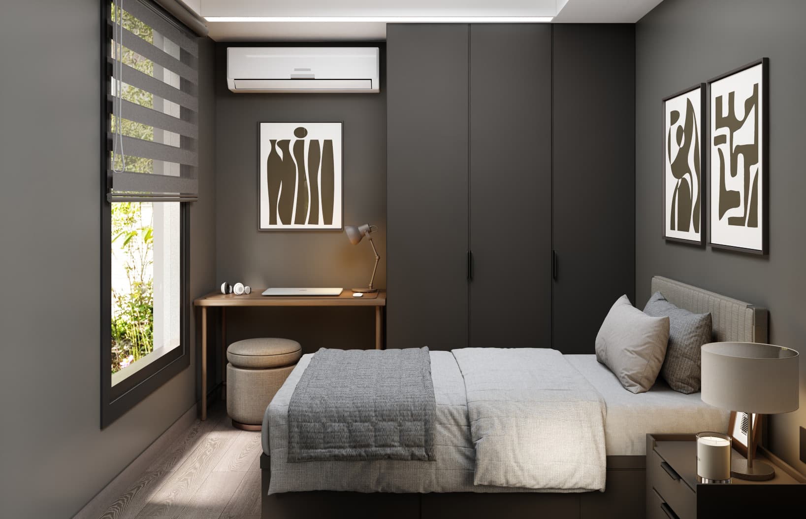 Bonsai 2BR night style Bedroom 2