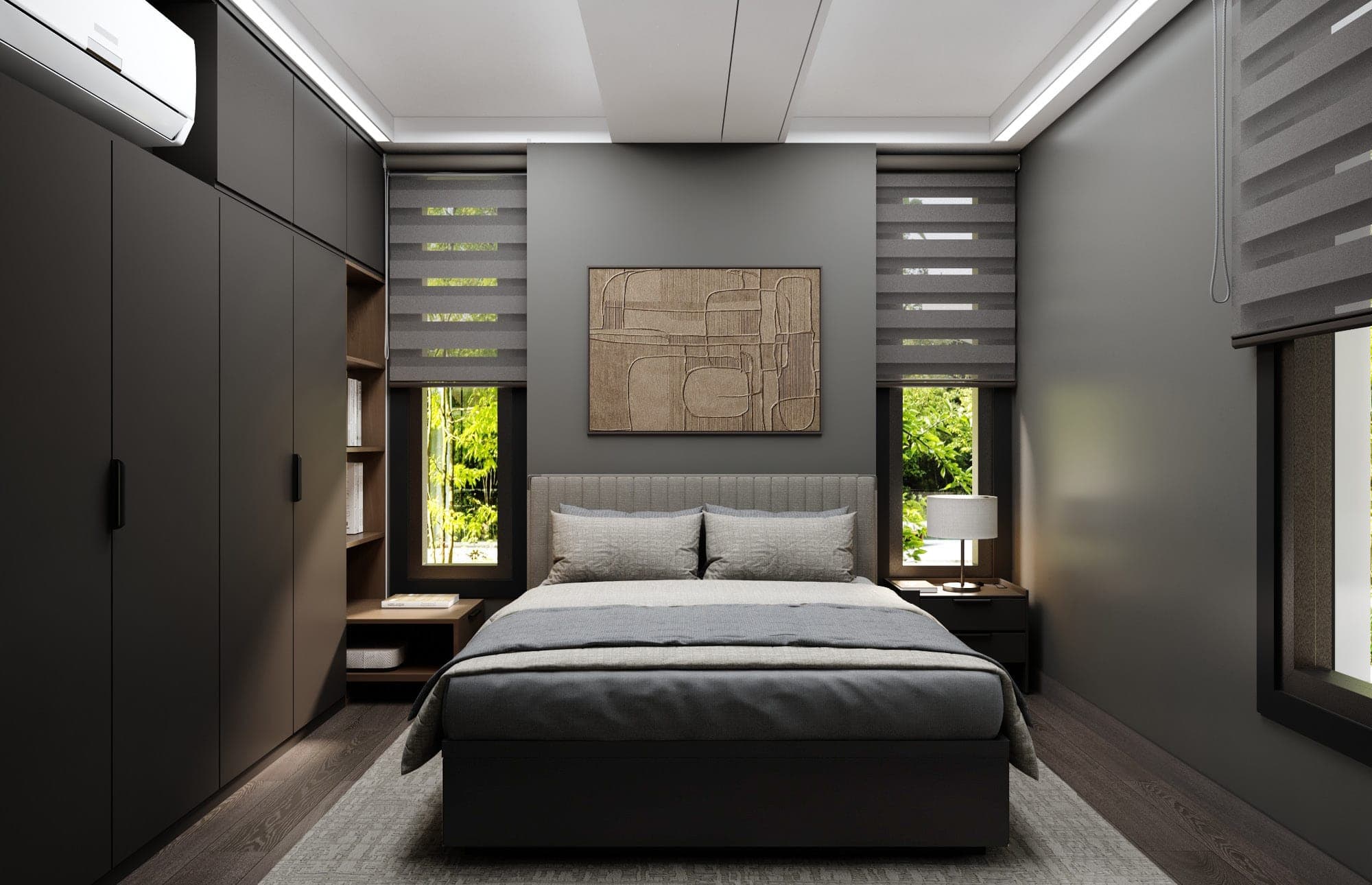 Bonsai 2BR night style Bedroom 1