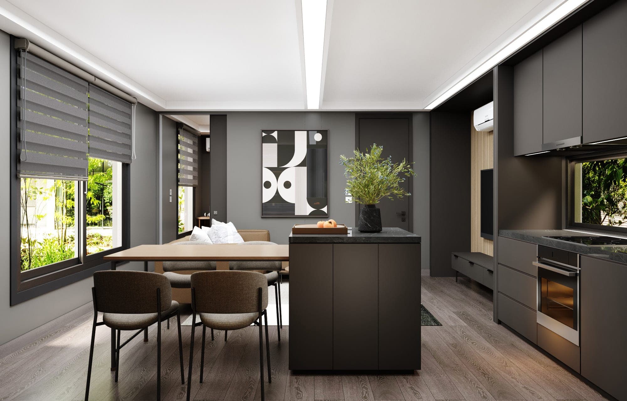 Bonsai 2BR night style Living