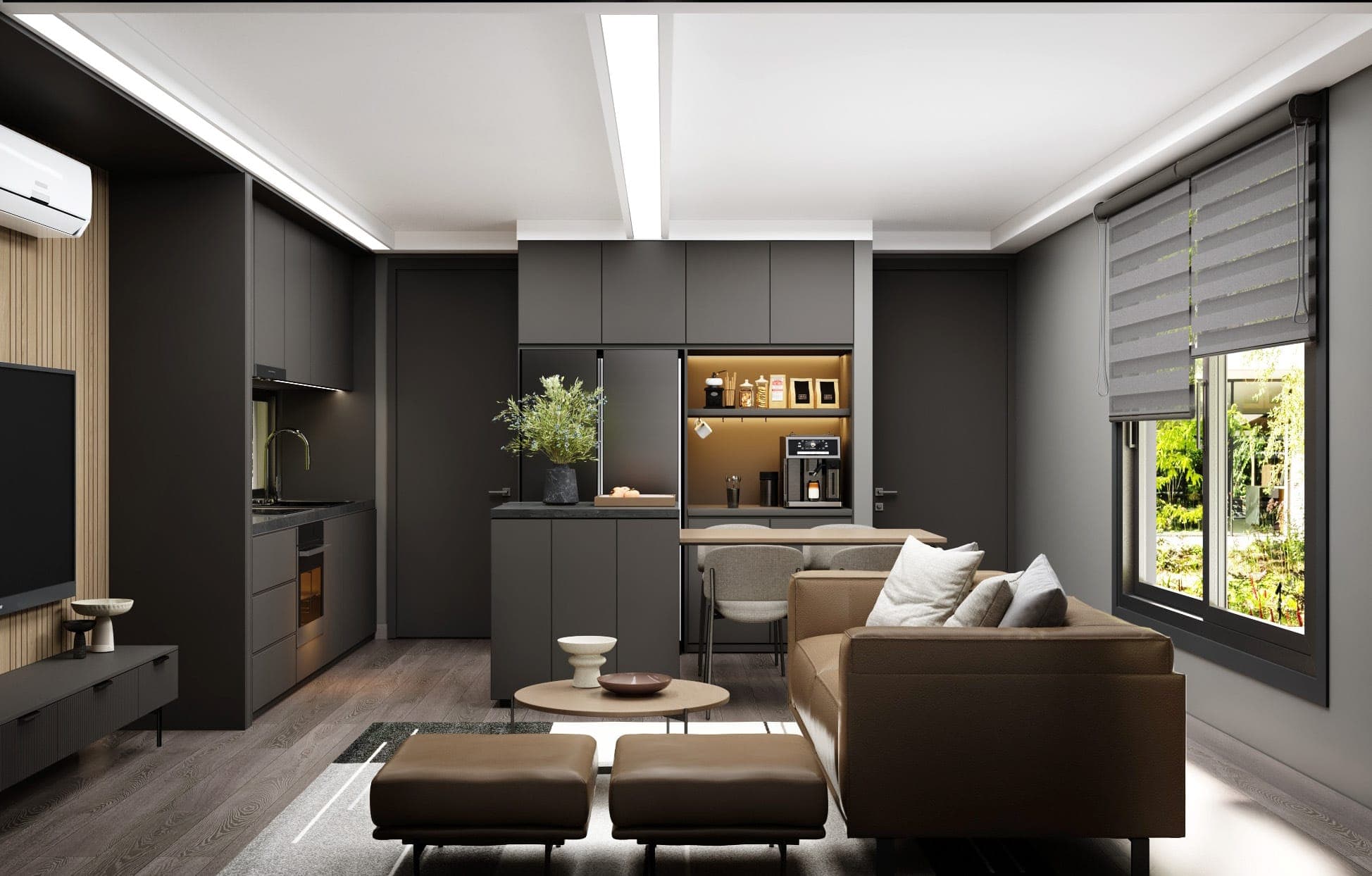 Bonsai 2BR night style Kitchen