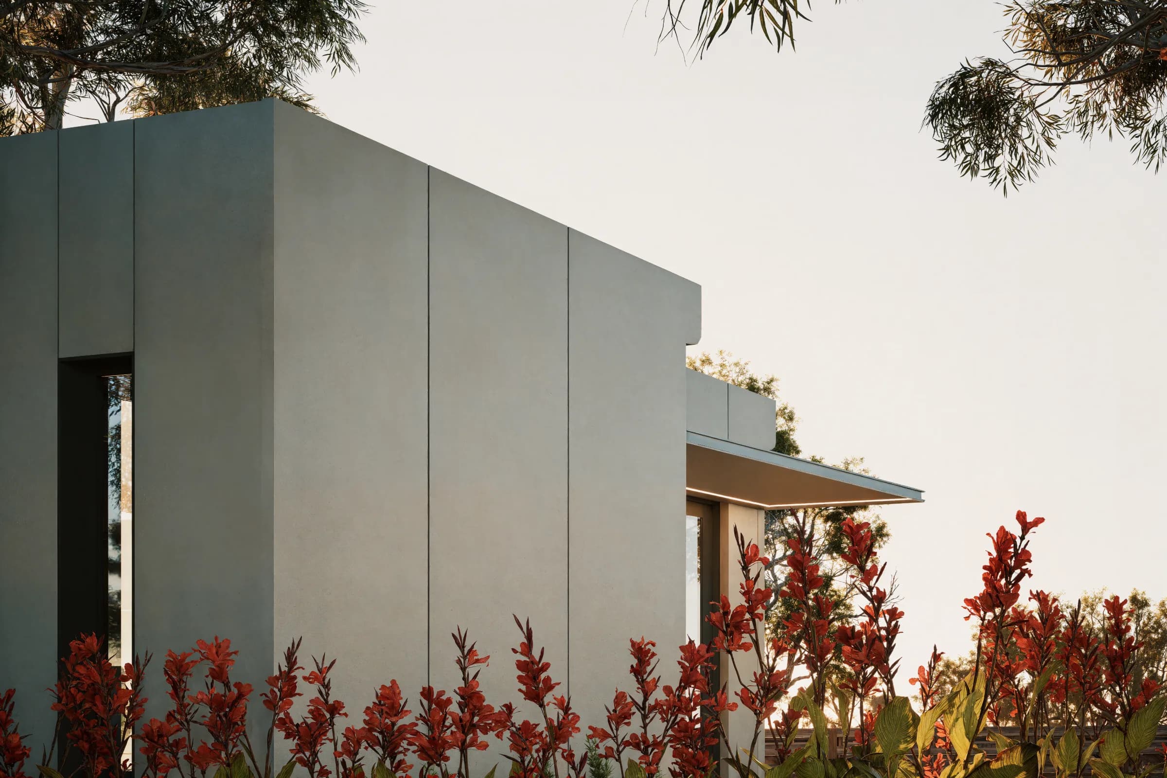 Bonsai Studio — exterior at dusk