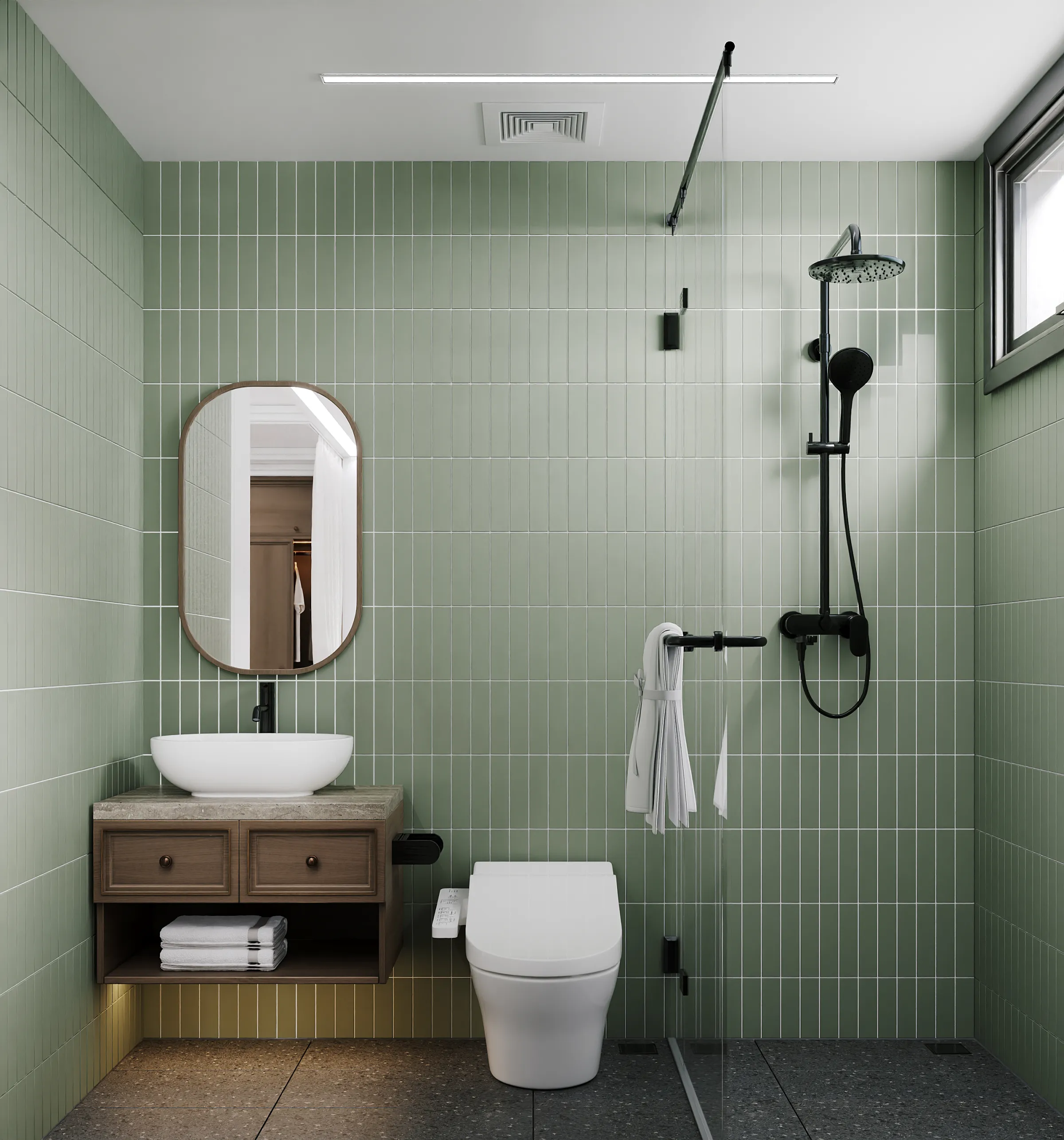 Bonsai Studio — indochine style, Bathroom