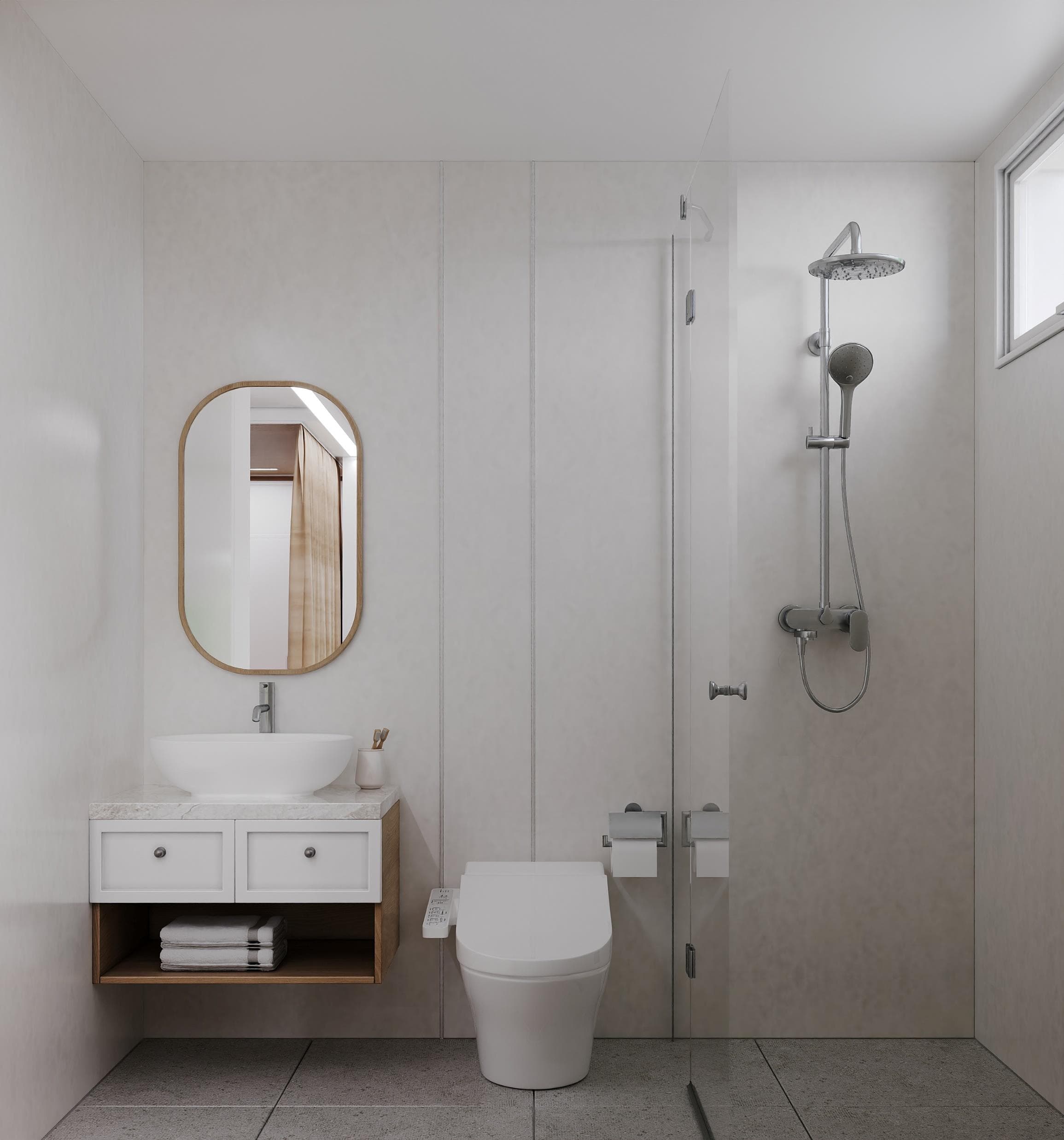 Bonsai Studio — light style, Bathroom
