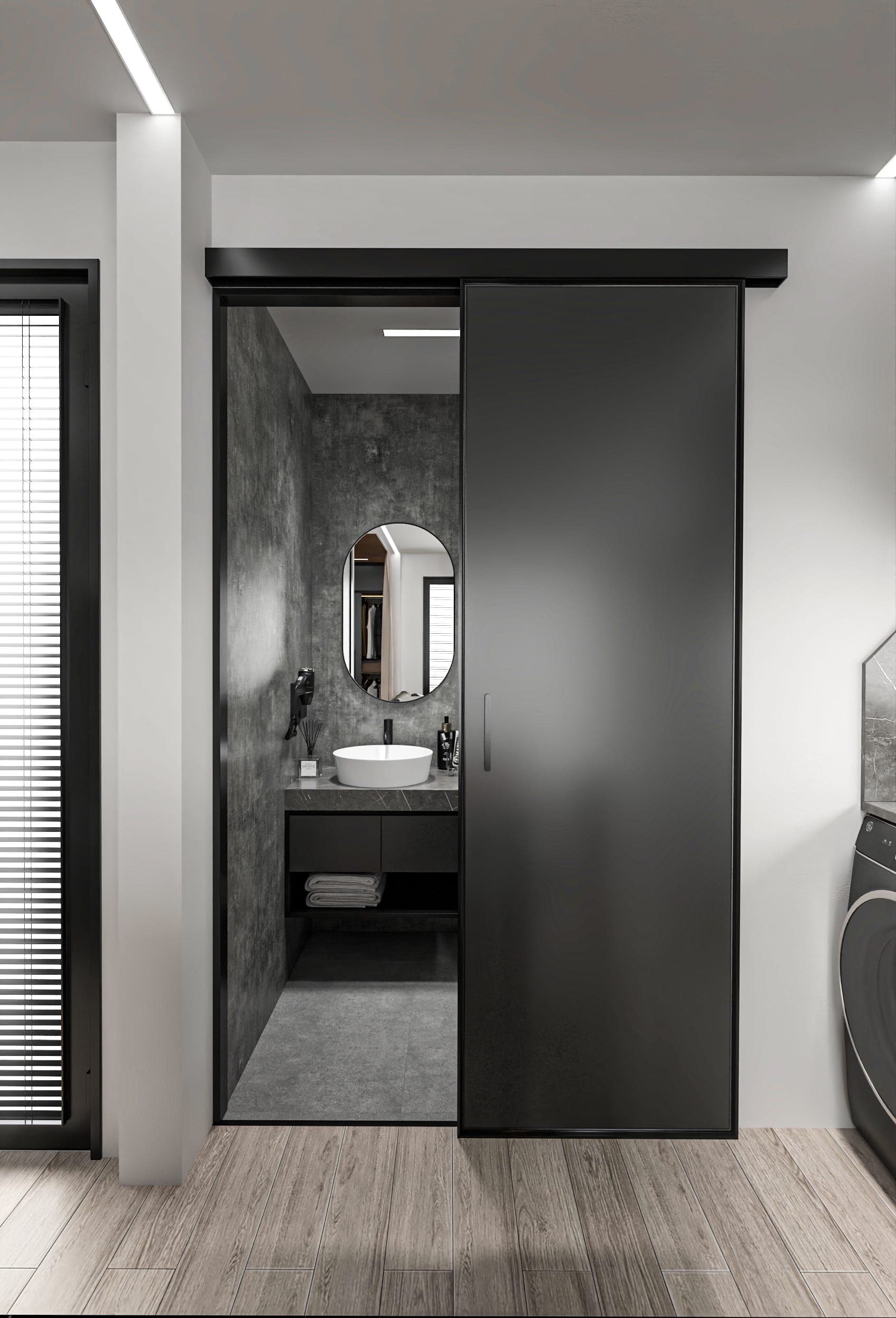 Bonsai Studio — night style, Bathroom