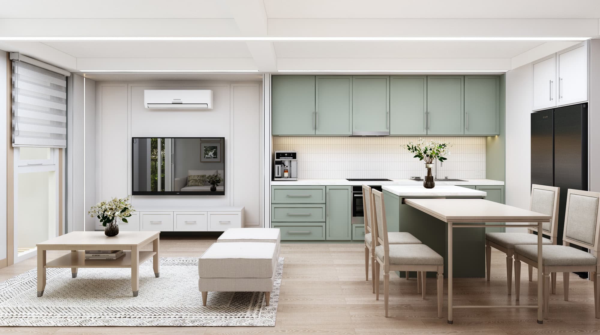 Bonsai Townhouse Oakridge Living + Kitchen