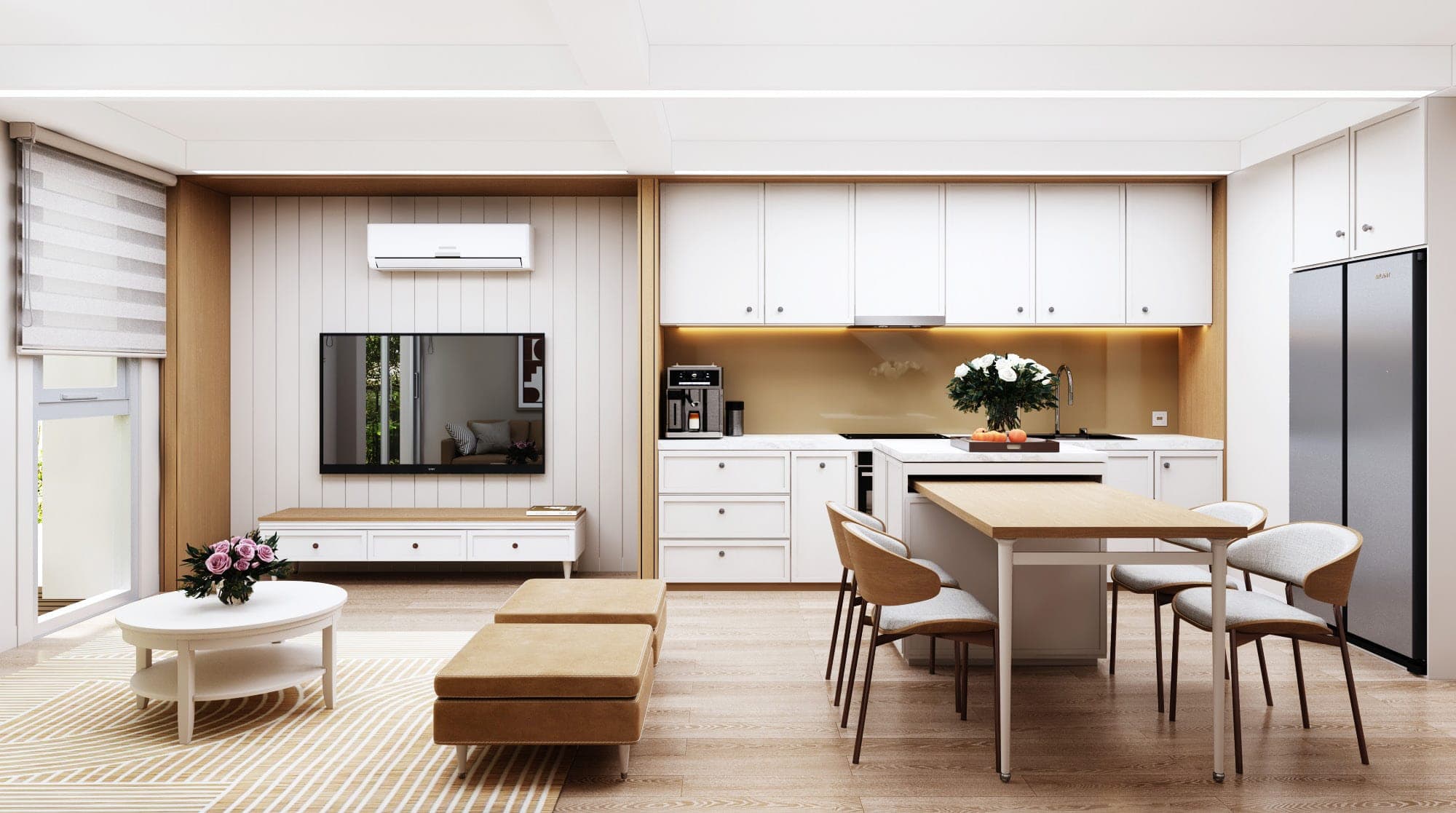 Bonsai Townhouse Living + Kitchen