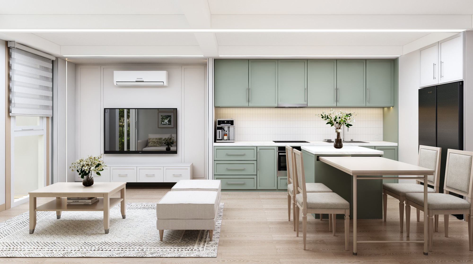 Bonsai Townhouse Oakridge Living + Kitchen