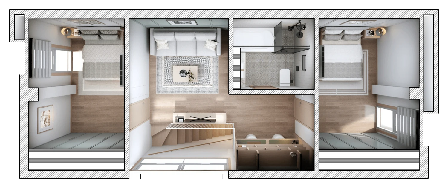 Townhouse first floor plan